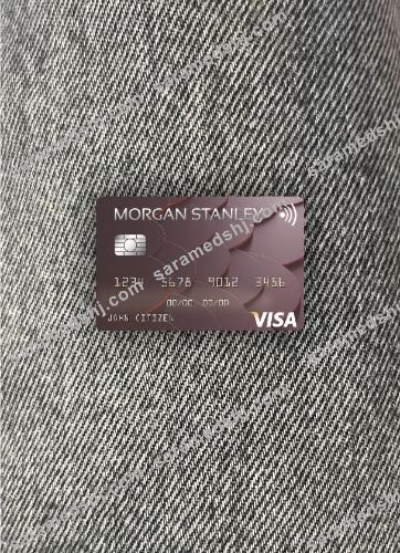 USA Morgan Stanley Bank visa card photolook front